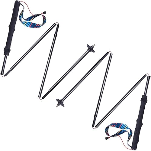 YOUGLE Bolsa de almacenamiento para bastones de trekking, impermeable y ligera, con cordón, sistema de compresión, movimiento no se agita,