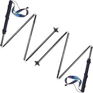 AONIJIE Trekking Poles -2 Ultralight Collapsible Carbon Fiber Hiking Poles with Anti-Shock and Quick Lock System, Folding Walking Sticks for Hiking, Camping