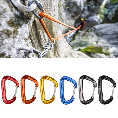 10pcs Plastic Carabiner Clips Medium Double S Dual Spring Metal Snap 2.75
