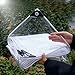 AMSXNOO Plane Transparent mit Ösen, 0,3mm Wasserdicht Reißfeste Klare PVC Abdeckplane, Multifunktionale Kunststoffplane für Gewächshaus Garten Balkon Pavillon Terrassen (Größe : 1X2M)