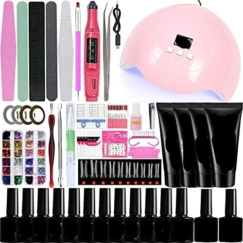 Manicure Multifunctional Beginner Set, 22 Tools For You TO DIY Nail Salon At Home, 12 Nail Polish Colors, Simple Operation, Any Combination