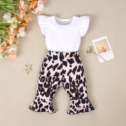 Magic Park 3-24M Infant Girl Short Set Baby Summer Outfits Romper Tops Flared Pants Toddler Girls Holidays Clothing2