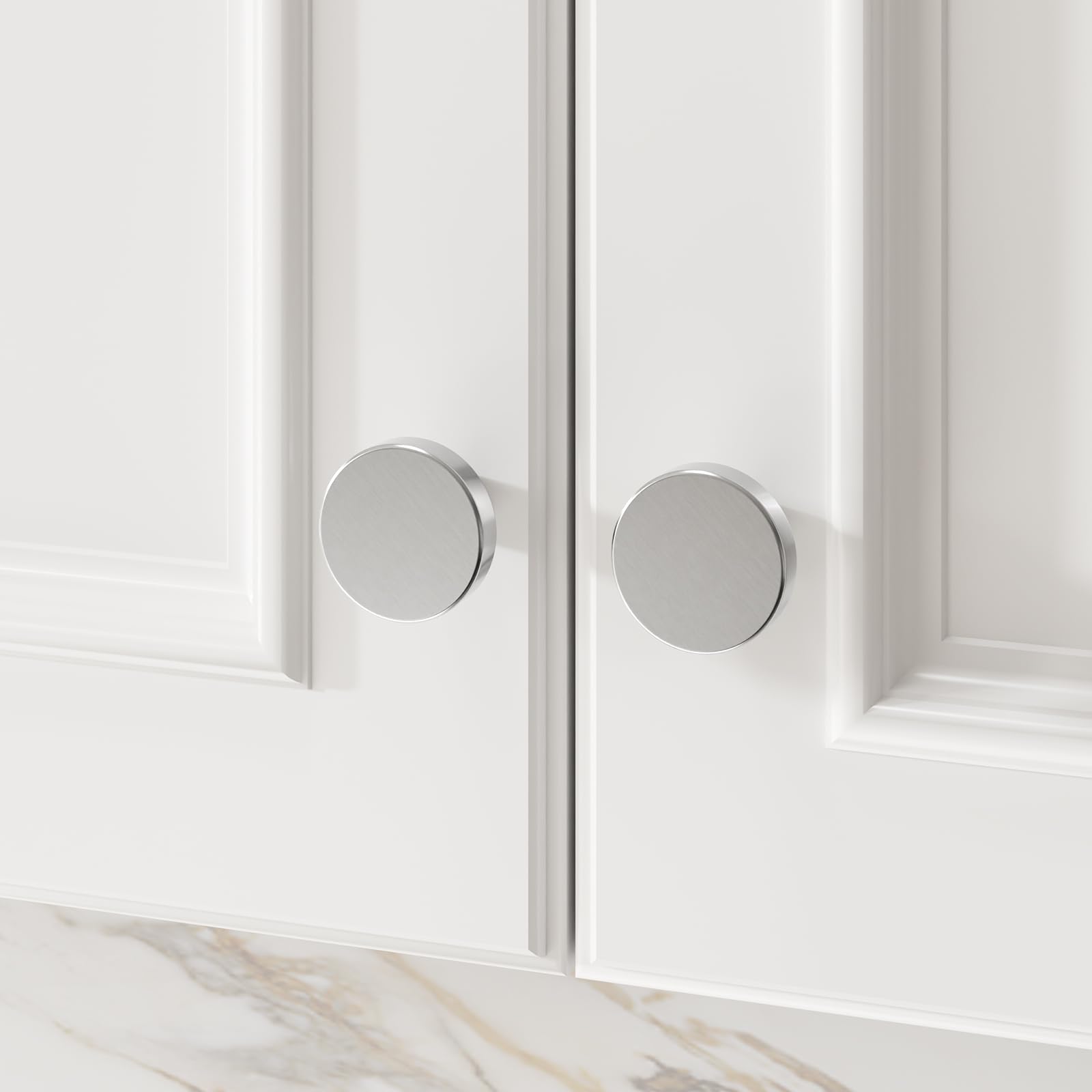Brushed Nickel Cabinet Knobs - 25 Pack -3 Brushed Nickel Cabinet Knobs - 25 Pack -3