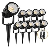 REEGOLD Low Voltage Landscape Lights: 10W 1000LM Outdoor LED Spotlights for Tree Garden Yard Pathway
