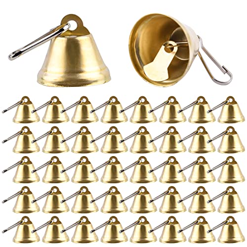 40 Pieces Christmas Jingle Bells Gold Jingle Bells Metal Craft Bells Small Bell Diy Bells For Wreath, Holiday Home And Hanging Christmas Wind Chimes Making #TOP21