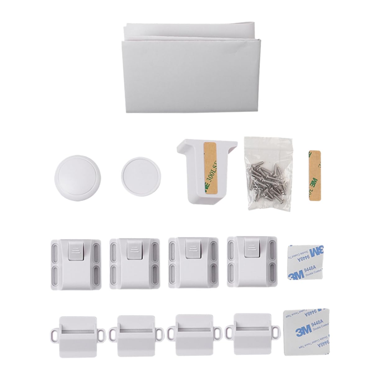 2 Uds Cerradura De Refrigerador Para Niños Cerraduras De Cajón De Bebé Cerraduras De Gabinete Para Niños Lazy Susan Cerradura Infantil Botón Pulsador Pestillo De Gabinete