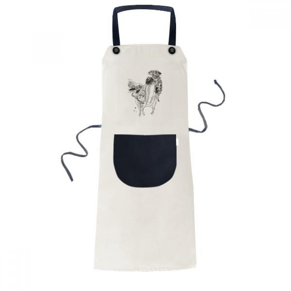 Tablier Lao Tseu cadeau original pour passionné de cuisine et de philosophie chinoise