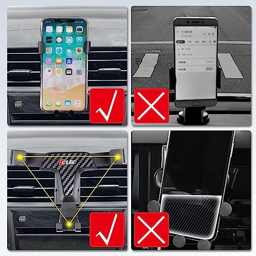 ITrims Car Phone Holder for Toyota RAV4 XA30 2006-2012 Dashboard Mount Cell Phone Cradles Adjustable Phone Stand Holder Universal Compatible with Most Smartphones (Black)