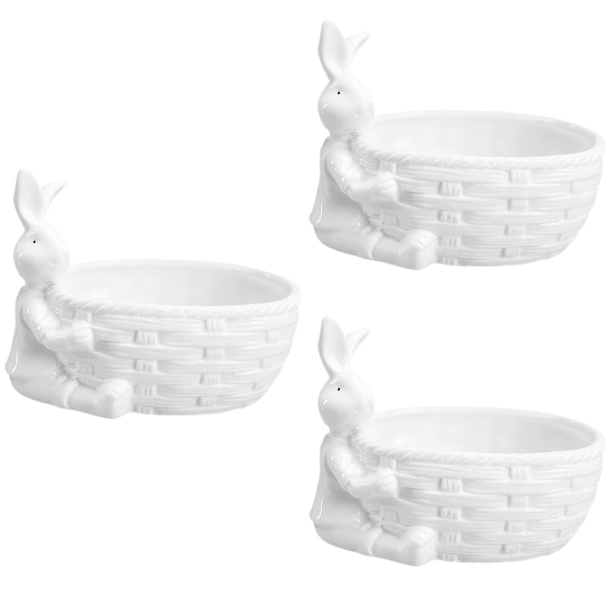 Happyyami 3 Szt Biała Doniczka Prezenty Biurowe Cukierki Do Biura Niebiesko-Biała Doniczka Małe Sadzarki Dla Zwierząt Duża Doniczka Kreatywna Doniczka Bonsai Sadzarka Ceramiczne Doniczki