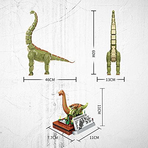 SENG 2250 Teile Brachiosaurus Modell Bausatz Dinosaurier Set mit Display Base und Soundeffekt, kompatibel mit Lego… – Bild 4