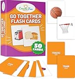 Go Together Flash Cards | 50 Matching Language Development Educational Photo Cards | for Parents, Speech Therapy Materials, Gifted Learning and Montessori Materials | 7 Starter Teaching Techniques