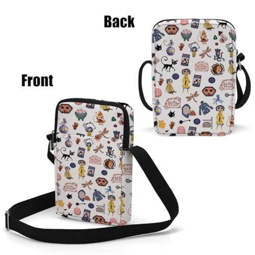 Image of Anime Fans Cute Cross Body Bag Anime Gifts Phone Bag Shoulder Bags Adjustable Shoulder Straps Sling Bag Japanese Gifts