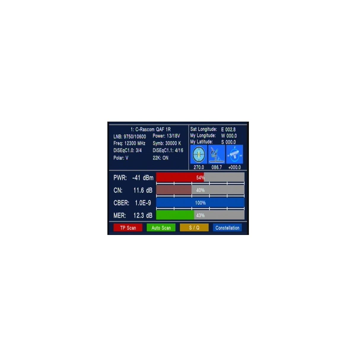 Satlink WS6979 Edition 2 MESUREUR DE Champ Combo DVB S2 DVB T2 + Spectre DVB S DVB S2
