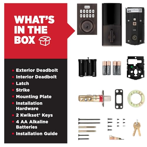 Kwikset HomeConnect 620 Z-Wave Long Range Enabled Keypad Smart Lock Convenient Keyless Entry, Customizable User Codes, Ring Alarm Compatible, Hub Required, Sold Separately Venetian Bronze Contemporary by Kwikset - Image 9