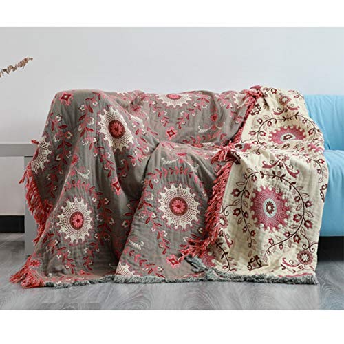 マルチ 200*230 カバー ソファーカバー 素材 北欧 おしゃれ エスニック 赤色 柄 傷 汚れ 防止 こたつ布団 長方形 洗濯 洗える 赤 グリーン 無地 シンプル 可愛い ラグ テーブルクロス ひざ掛け ベッドカバー ブランケット 引っ越し