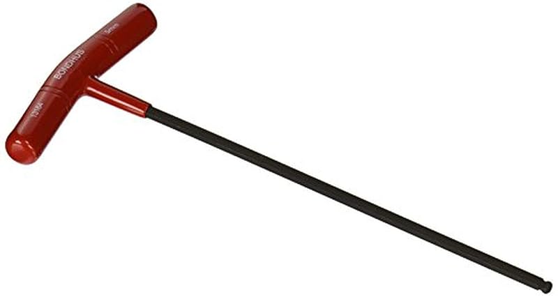 Chave Allen T com Ponta Esférica 5 mm Bondhus 53164, Haste de Comprimento Graduado e Acabamento ProGuard, 246 mm