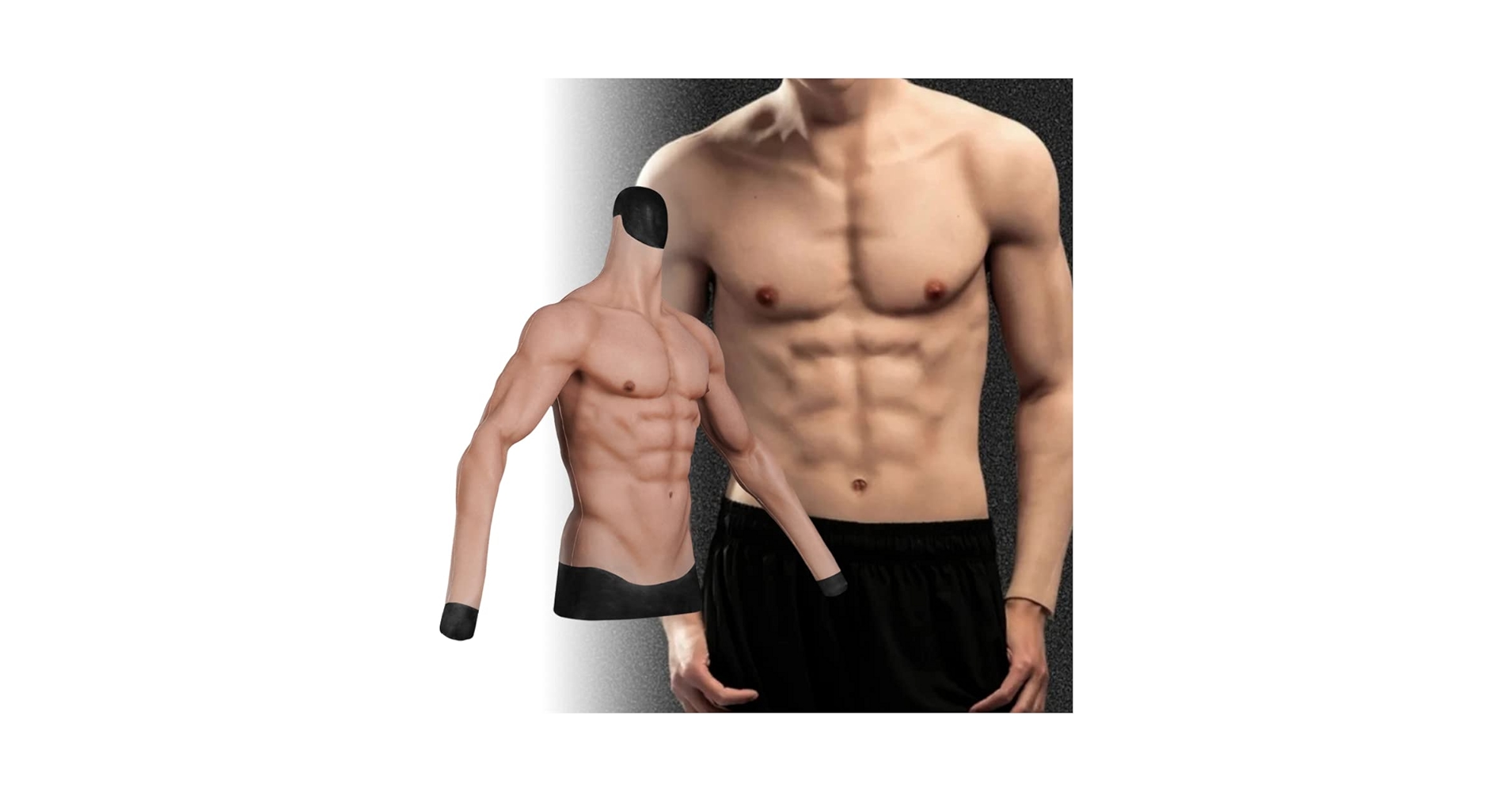 【即日発送】筋肉スーツ長袖ファスナーあり 新品未使用 Amazon.co.jp: [Supicos] HUWAHUWA 筋肉スーツ ファスナー付き 4