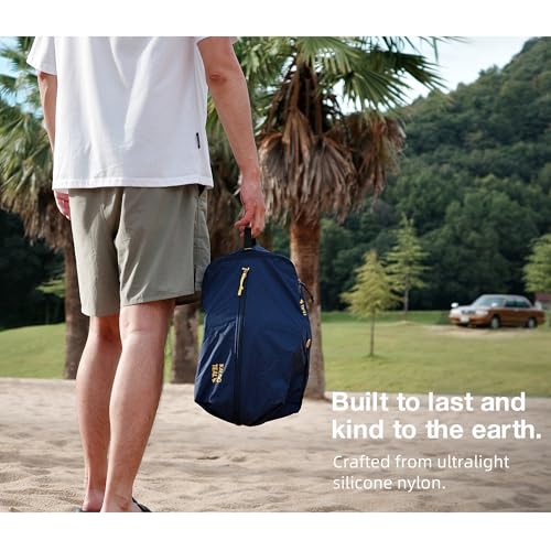 Ultralight Travel Shoe Bag 15L, Fits 2 Pairs Shoes, Large Water-Resistant Packing Cube.4