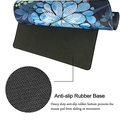 Extra Large Mouse Pad - Floral Design Gaming or Desk Mousepad - 31.5\" x 15.7\"x0.12\'\'(3mm Thick)- XXL Protective Keyboard Desk Mouse Mat for Computer/Laptop-Dandelion - Thumbnail 4