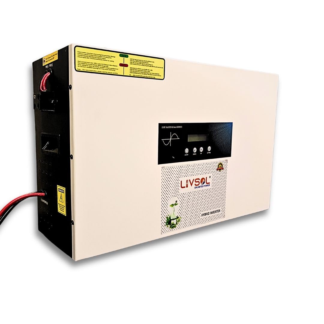 Livsol 3KVA 24V MPPT Solar Inverter | Hybrid Pure Sine Wave Inverter | High-Efficiency MPPT Charging | Supports Lithium, Lead Acid & Tubular Batteries | Ideal for Small Offices & Homes-image-47