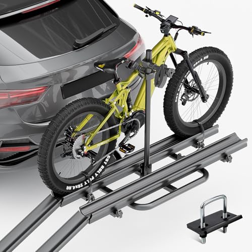 Top Racks For E Bikes EBike Rack With Ramp For Tow Hitch,300lbs