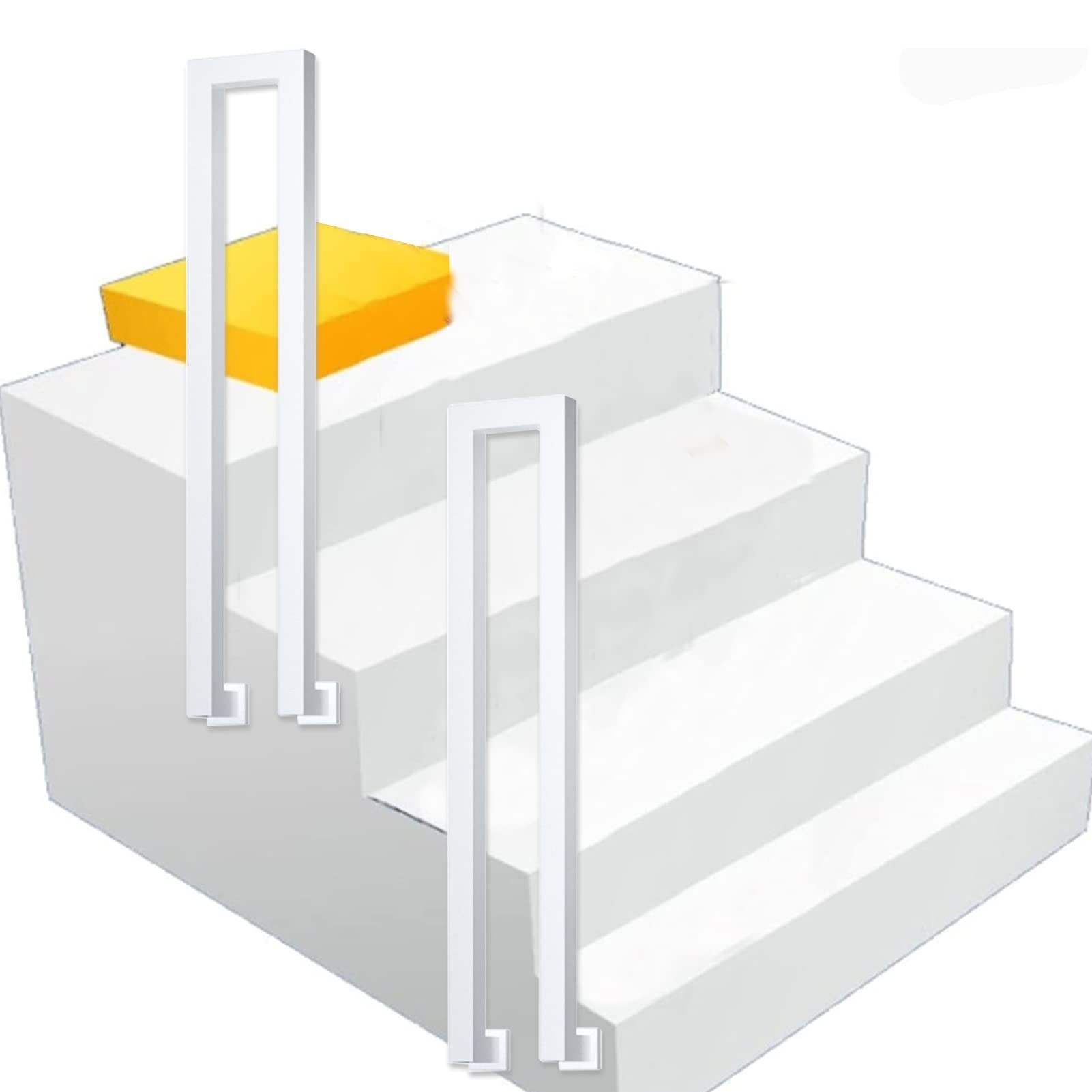 Rampe d'escalier d'extérieur moderne de haute qualité pour mur de couloir