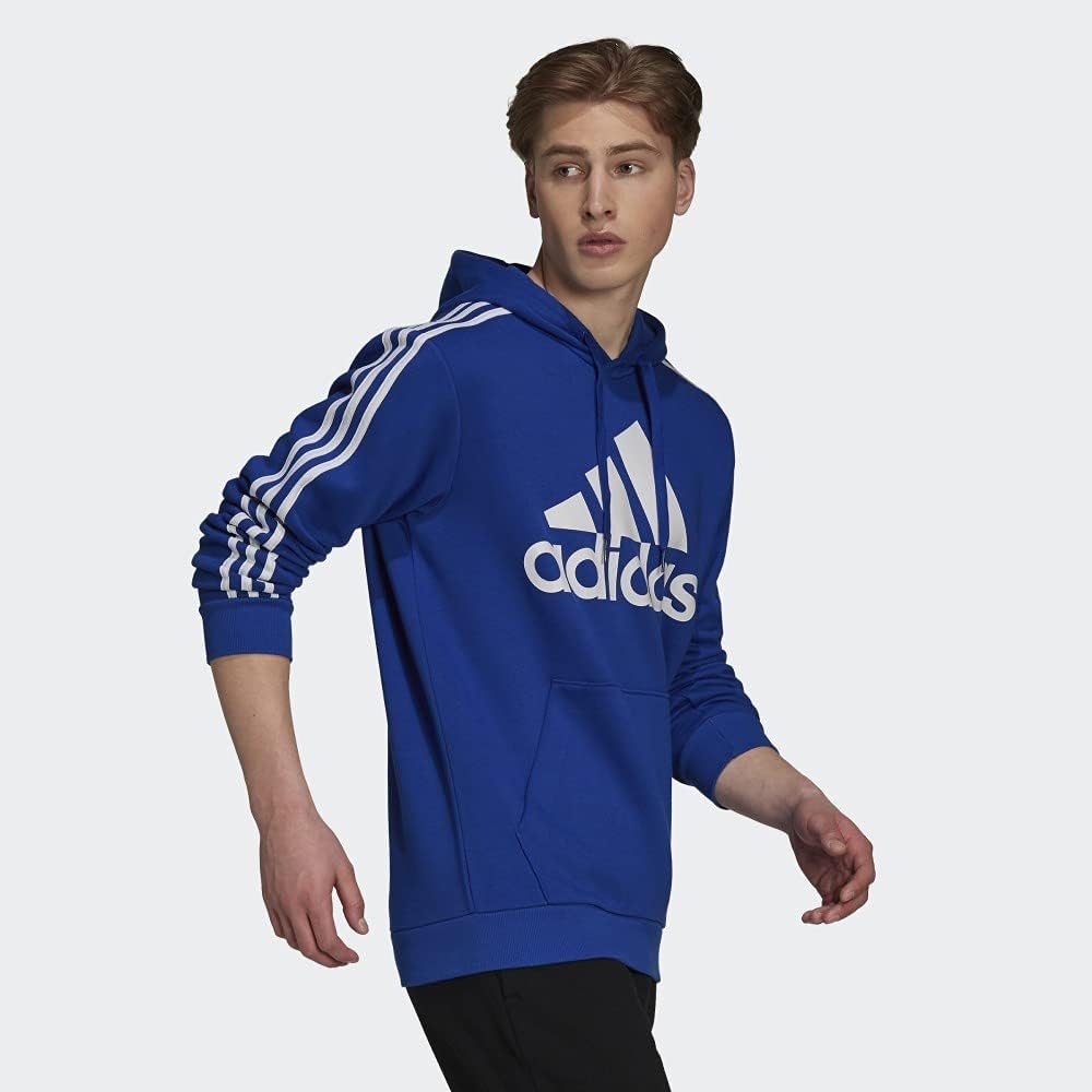 adidas mens 3-stripes Fleece Hooded Sweatshirt - Image 4