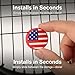 Novelyza American Flag Tennis Racket Dampener: Silicone Tennis Vibration Shock Absorbers - USA Patriotic Racquet Damper for Sporter, Tennis Accessories (10 Pack)