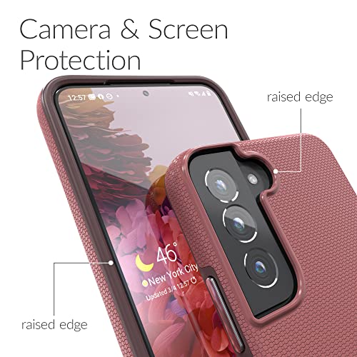 Image of Crave for Samsung Galaxy S22 Case, Shockproof Protection Dual Layer Case for Samsung Galaxy S22 5G (6.1 inch) - Berry