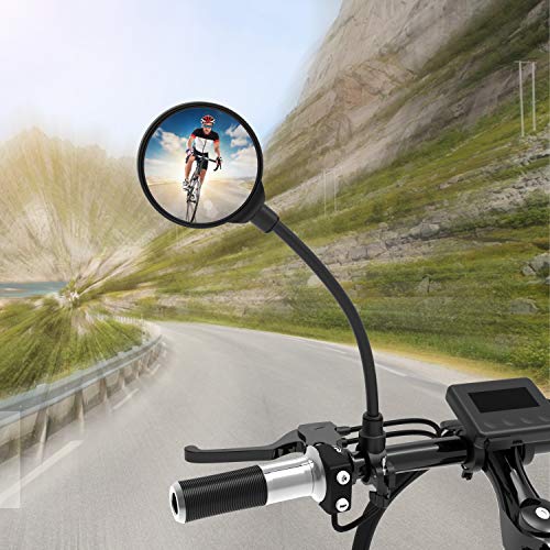 Royor Bike Mirrors For Handlebars Rearview Mirror - Bicycle Mirrors For Handlebars, 360° Adjustable Rotatable Bicycle Mirror For Electric Bike, Mountain Bike And Road Bike #TOP6