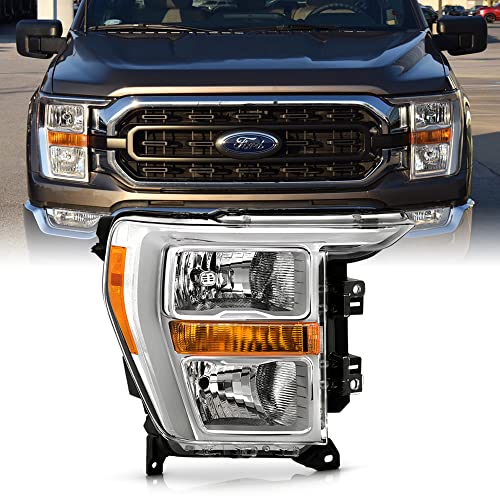 ACANII - For [Halogen Type] 2021 2022 2023 Ford F150 Pickup Truck Factory Style Headlight Headlamp Right Passenger Side