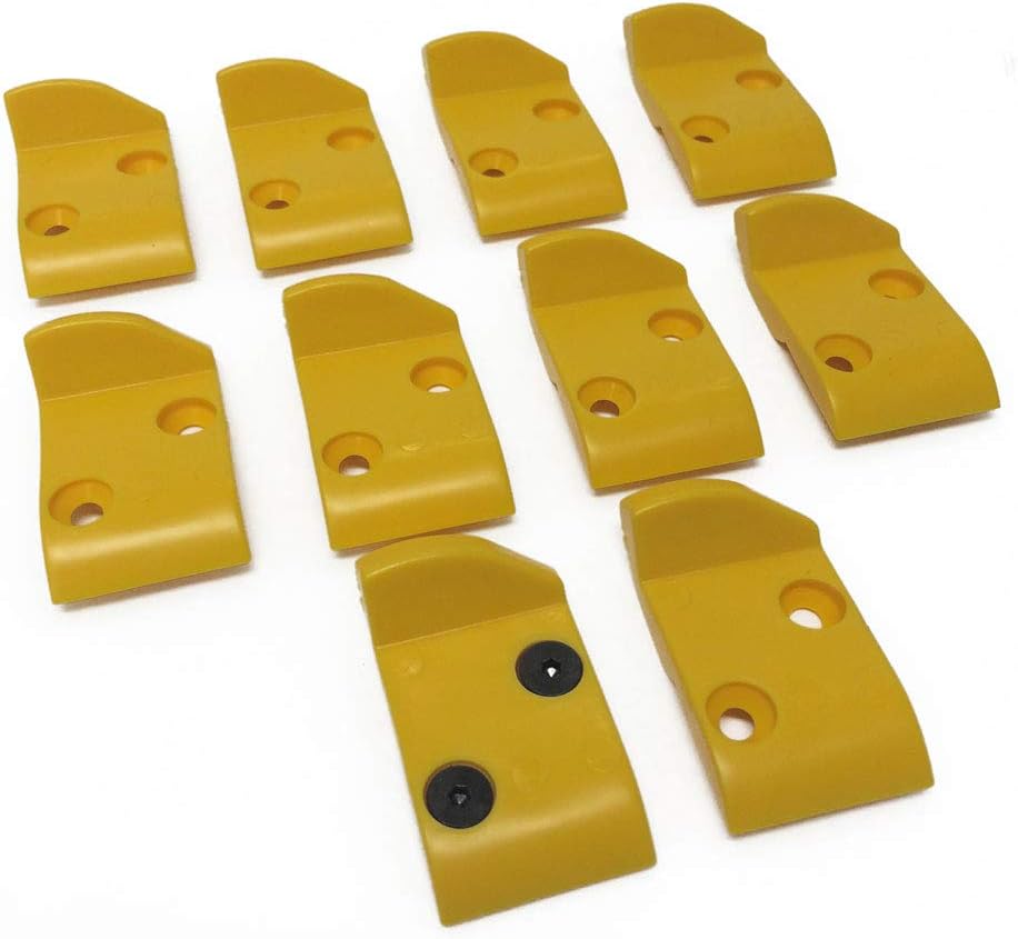 10x Yellow Leverless Mount Head Inserts Kit for CORGHI, Hunter TCX Tire Changer