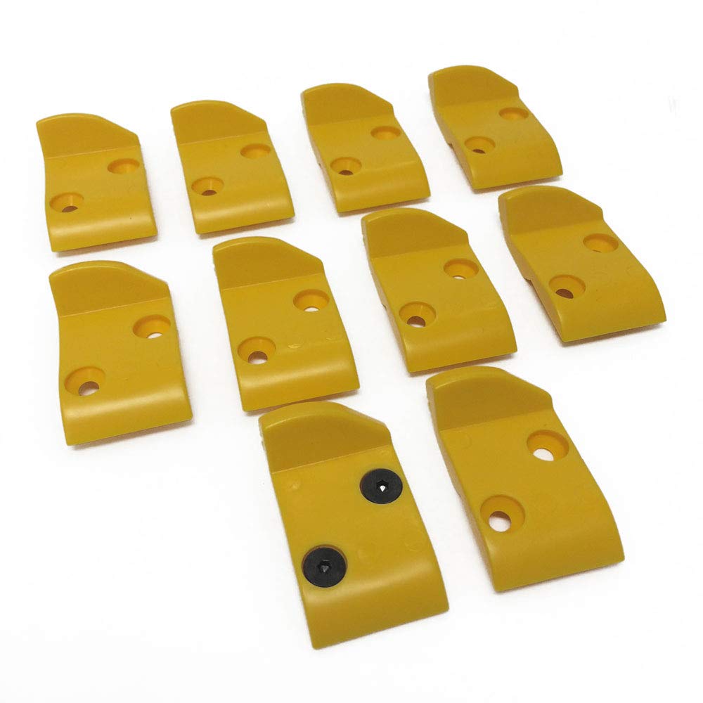 10x Yellow Leverless Mount Head Inserts Kit for CORGHI, Hunter TCX Tire Changer
