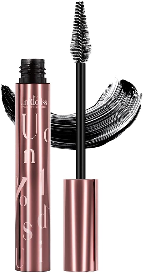 Unidollss Tubing Mascara Black Length & Volume with Lash-Nourishing Serum, No Clumps, Smudge-Proof Lash Extension Effect, Washable, Cruelty-Free & Gluten-Free, Safe for Sensitive Eyes