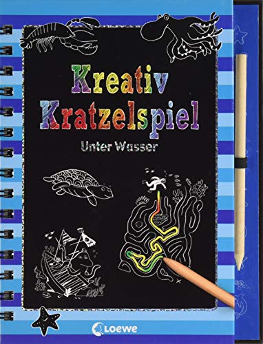 Kreativ-Kratzelspiel: Unter Wasser