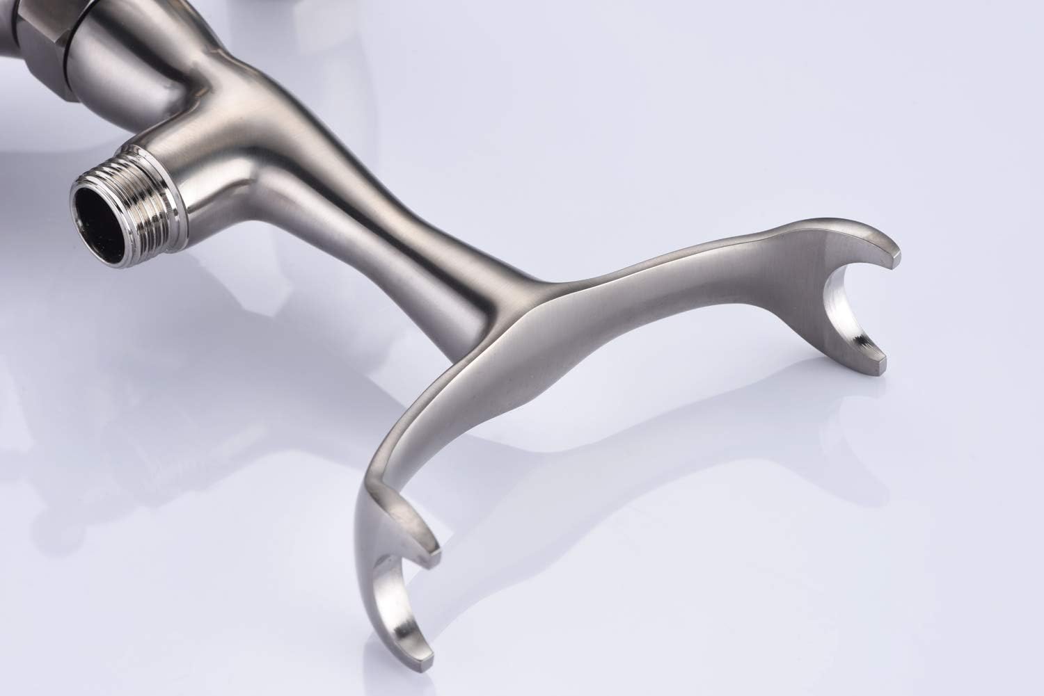 Sumerain Clawfoot Tub Faucet Brushed Nickel, Bathtub Faucet with Shower