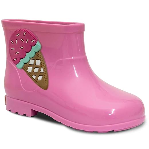 Bota Galocha Moda Infantil Nº 21 ao 26 Botinha Feminina Menina Sorvete 09.39