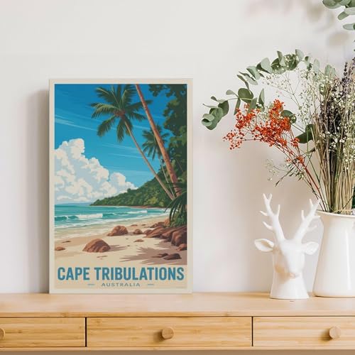 Poster Cape Tribulations Australia affiche vintage idée cadeau déco originale - 4