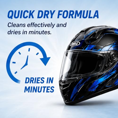 Image of CAR SAAZ Helmet Foam Cleaner Spray 150ml for Helmets | Deep Cleaning & Dirt Remover Formula For Helmet with Odor Control, Anti-Bacterial Protection & Long-Lasting Fresh Feel| Safe For Skin & Hair