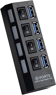 Hemobllo 1Pc Power Adapter USB hub USB adapters USB3.0 Concentrator USB3.0 HUB ethernet Earth Tones Switch