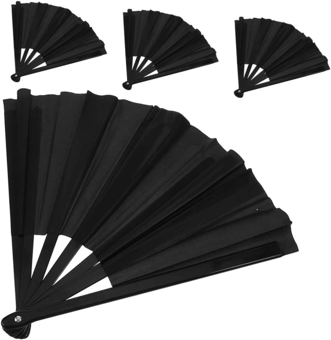 OUNONA Large Antique Folding Fan Hand Fan for Wedding Stage Props Decorative Craft
