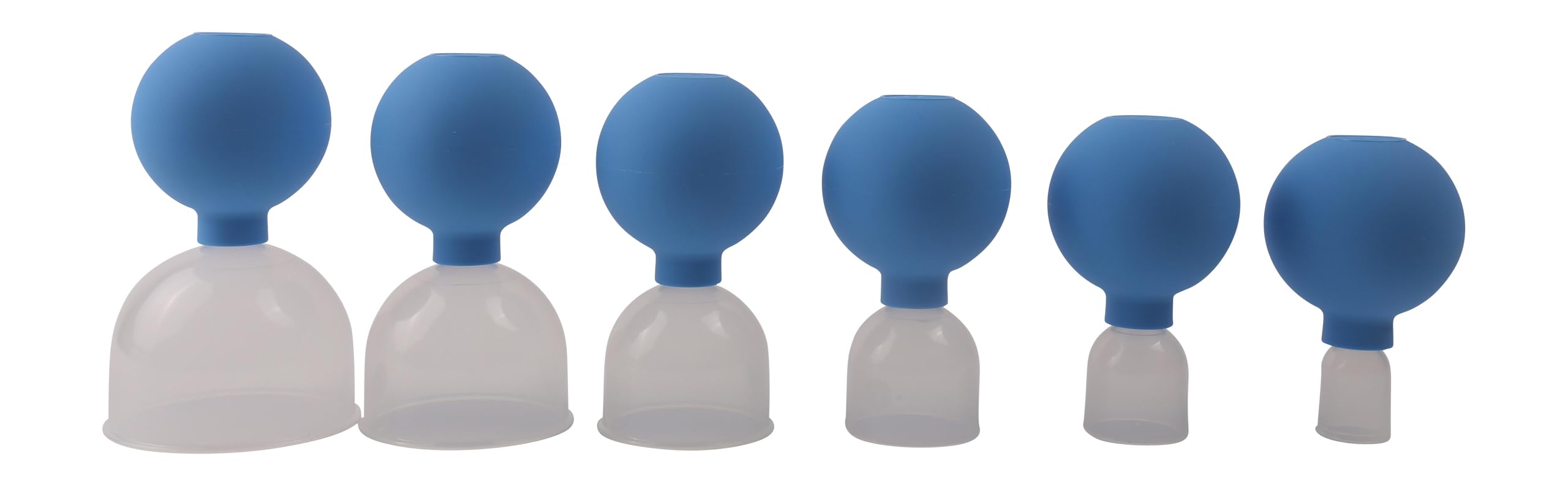 CS005 - Set di 6 ciotole per coppetta, misura L (20, 30, 40, 50, 60, 70 mm)