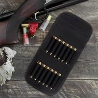 12 Schuss Gewehrpatronen Munitionstasche Faltbare Munitionstasche Gürteltasche Waffenpatronentasche Jagdgewehrpatronentasche gepolsterte Tasche Molle Patronentasche (Schwarz) – Ansicht 4