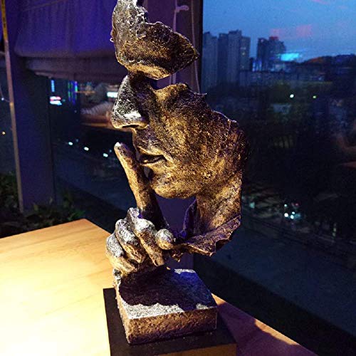 Estatua decorativa abstracta silenciosa en resina Lependor miniatura 6