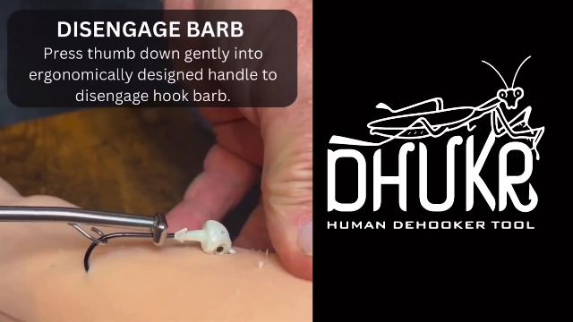 fake fish hook in finger DHUKR Human Removal Tool. The Only Ambidextrous Ergonomically Designed Human Fish Hook Removal Tool. (Azul Blue) : Sports & Outdoors fresh water fishing Bass Pro Shops Enigma Size:X-SP5000/662H