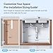 TISTAYA 2 Pack Under Sink Organizer and Storage, Metal Under Kitchen Sink Organizer, Slide Out Bathroom Organizers and Storage, Undersink Organizers for Kitchen Bathroom Cabinet