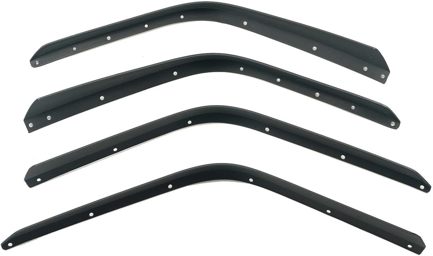 Car Wheel Arch 1 Set Car Wheel Fender Flares Extensions Front Rear Arch Flaps Splash Strips Trim for Jeep for Wrangler Jl 2018-2023 Wheel Arches Fender Flares