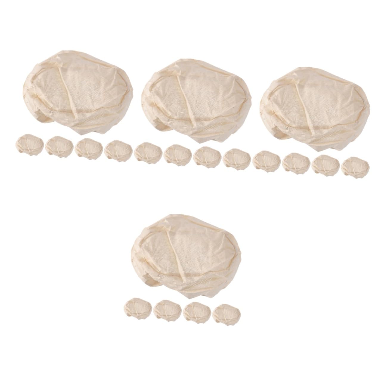 MAGICLULU 20stücke Teiliges Brot Gärkorb Stoffbezüge Für Optimale Teigfermentation Atmungsaktiv Waschbar Geeignet Für Brotherstellung Und Gärung