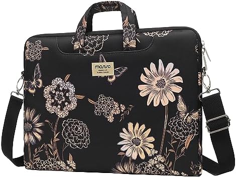 MOSISO Laptop Bag for Women, 15 inch Computer Bag Compatible with MacBook, HP, Dell, Lenovo, Asus, Notebook, 15.6 inch Laptop Shoulder Bag Carrying Messenger Sleeve with Strap, Vintage Floral MOSISO Laptop Bag for Women, 15 inch Computer Bag Compatible with MacBook, HP, Dell, Lenovo, Asus, Notebook, 15.6 inch Laptop Shoulder Bag Carrying Messenger Sleeve with Strap, Vintage Floral