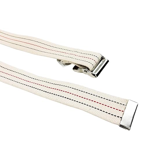 60 Inch Cotton Gait Belt with Metal Buckle – Medical Transfer Belt for Patient Walking, Standing & Mobility Aid for Elderly Care, Nurses & Caregivers (Original, 60Inch) - Thumbnail 6